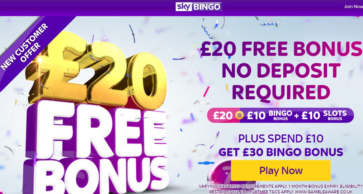 Sky Bingo £50 Bonus Today 2017 Review Paypal Bingo
